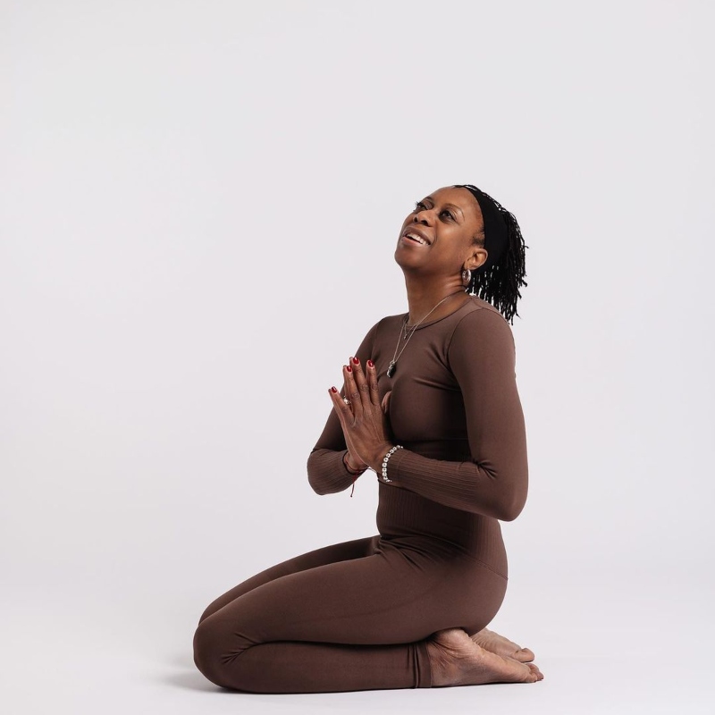 Dianne Bondy, a body positive yoga instructor 