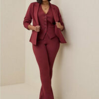 TROUSER SLIM BOOT STUDIO LUXE PONTE MID-RISE PANT suit