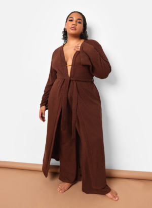 PLUS SIZE LONGLINE DUSTER