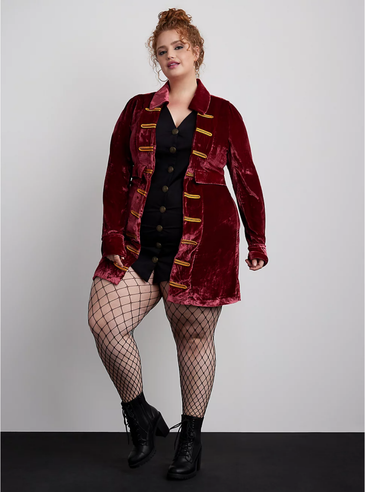 HALLOWEEN COSTUME VELVET PIRATE DRESS COAT 1