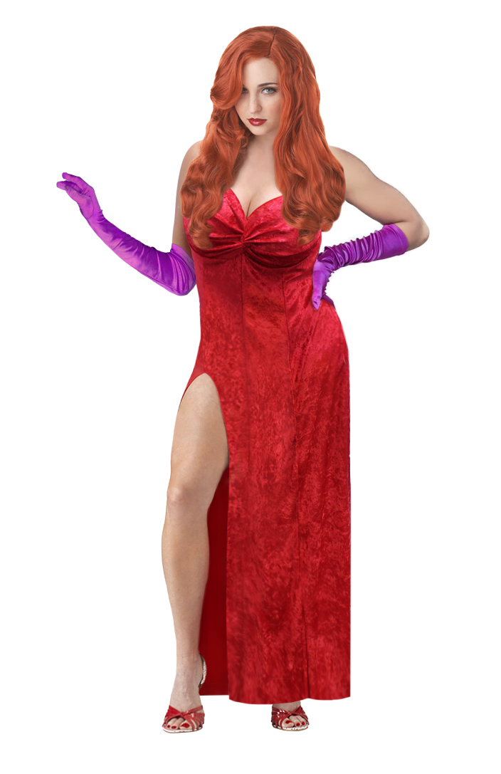 Plus Size Jessica Rabbit Halloween Costume 1